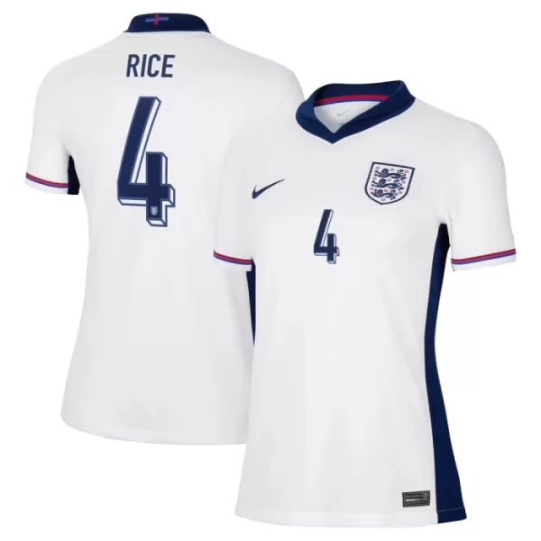 England Declan Rice 4 Heimtrikot Euro 2024 für Damen