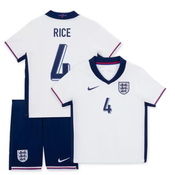 England Declan Rice 4 Heimtrikot Euro 2024 für Kinder