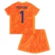 England Pickford 1 Torwart Trikot Euro 2024 für Kinder Orange