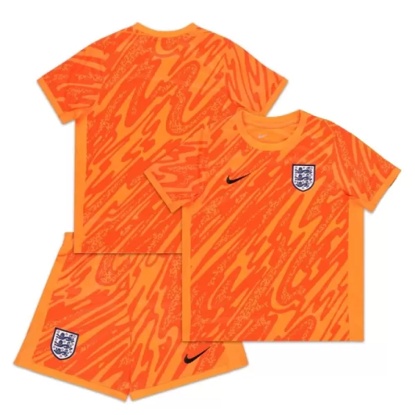 England Torwart Trikot Euro 2024 für Kinder Orange