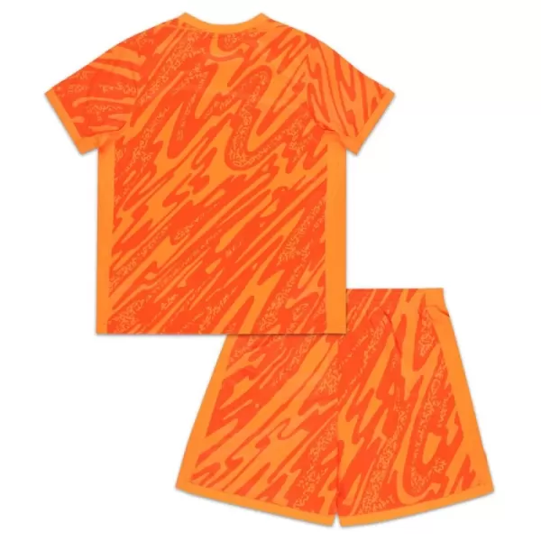 England Torwart Trikot Euro 2024 für Kinder Orange