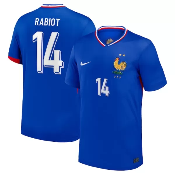 Frankreich Adrien Rabiot 14 Heimtrikot Euro 2024 für Herren