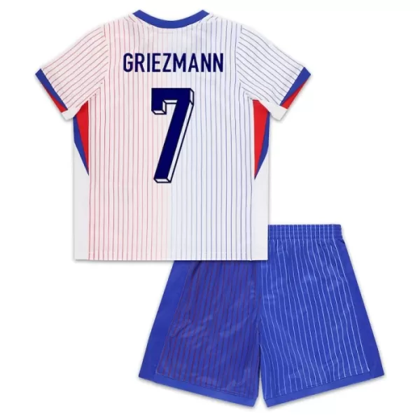 Frankreich Antoine Griezmann 7 Auswärtstrikot Euro 2024 für Kinder