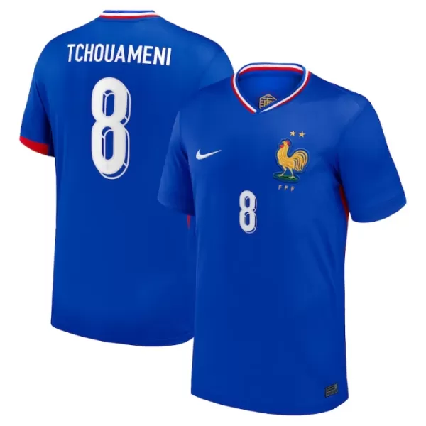 Frankreich Aurélien Tchouaméni 8 Heimtrikot Euro 2024 für Herren