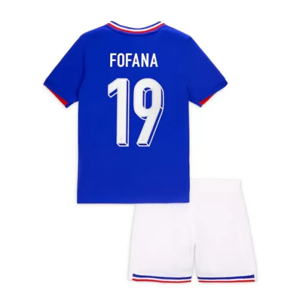 Frankreich Fofana 19 Heimtrikot Euro 2024 für Kinder