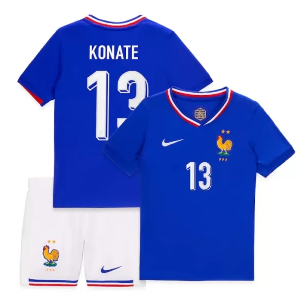 Frankreich Konate 13 Heimtrikot Euro 2024 für Kinder