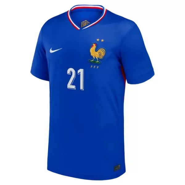 Frankreich L. Hernandez 21 Heimtrikot Euro 2024 für Herren