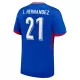 Frankreich L. Hernandez 21 Heimtrikot Euro 2024 für Herren