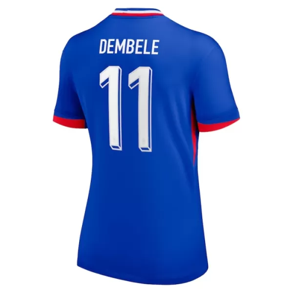 Frankreich Ousmane Dembélé 11 Heimtrikot Euro 2024 für Damen