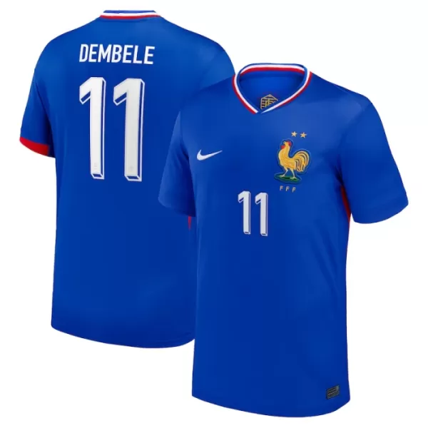 Frankreich Ousmane Dembélé 11 Heimtrikot Euro 2024 für Herren