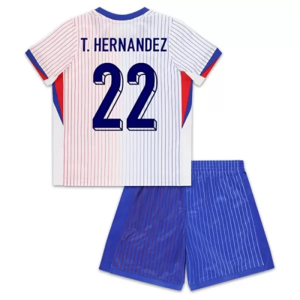 Frankreich Theo Hernández 22 Auswärtstrikot Euro 2024 für Kinder