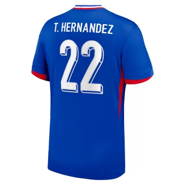 Frankreich Theo Hernández 22 Heimtrikot Euro 2024 für Herren