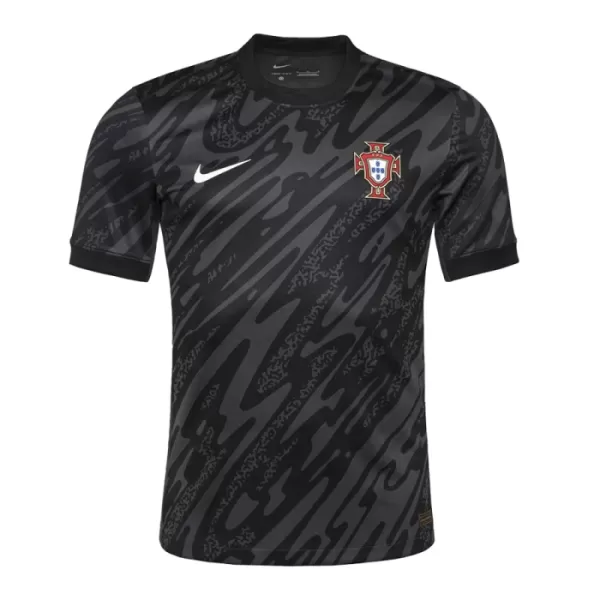 Portugal Torwart Trikot Euro 2024 für Herren Schwarz