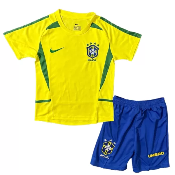 Brasilien 2002-2003 Heimtrikot Retro für Kinder