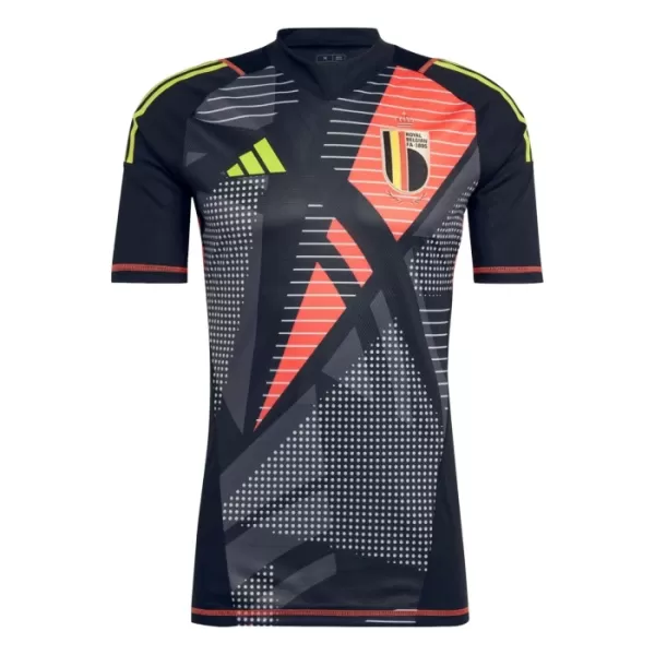 Belgien Torwart Trikot Euro 2024 für Herren Schwarz