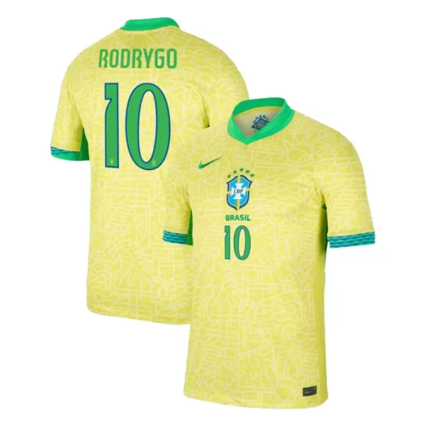 Brasilien Rodrygo Goes 10 Heimtrikot 2024 für Herren