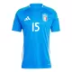 Italien Giorgio Scalvini 15 Heimtrikot Euro 2024 für Herren