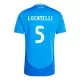 Italien Manuel Locatelli 5 Heimtrikot Euro 2024 für Herren