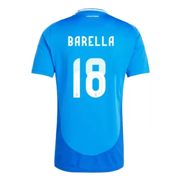 Italien Nicolo Barella 18 Heimtrikot Euro 2024 für Herren