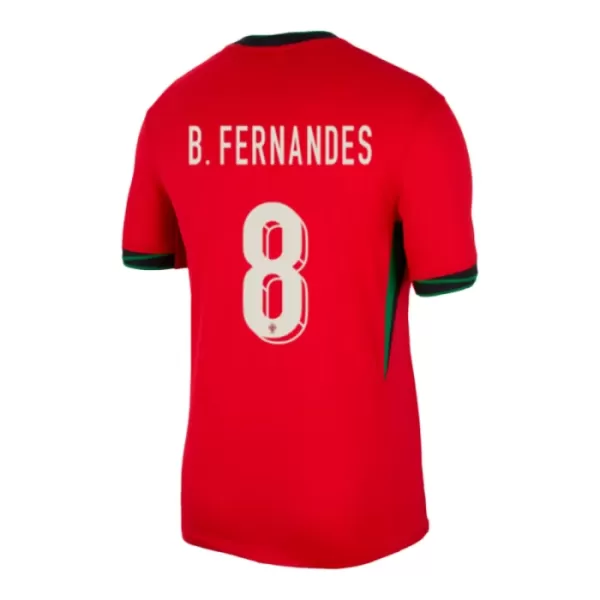 Portugal Bruno Fernandes 8 Heimtrikot Euro 2024 für Herren