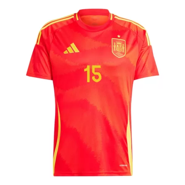 Spanien Alex Baena 15 Heimtrikot Euro 2024 für Herren