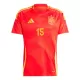 Spanien Alex Baena 15 Heimtrikot Euro 2024 für Herren