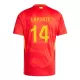 Spanien Aymeric Laporte 14 Heimtrikot Euro 2024 für Herren