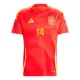 Spanien Aymeric Laporte 14 Heimtrikot Euro 2024 für Herren