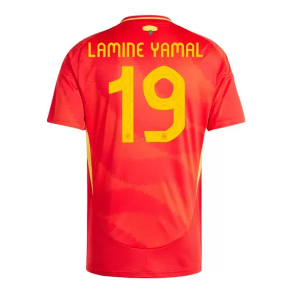 Spanien Lamine Yamal 19 Heimtrikot Euro 2024 für Herren