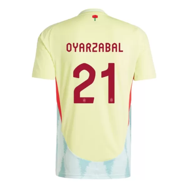 Spanien Mikel Oyarzabal 21 Auswärtstrikot Euro 2024 für Herren