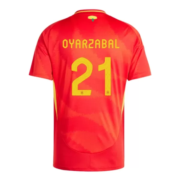 Spanien Mikel Oyarzabal 21 Heimtrikot Euro 2024 für Herren