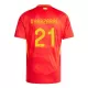 Spanien Mikel Oyarzabal 21 Heimtrikot Euro 2024 für Herren