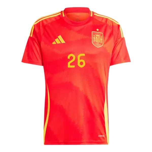 Spanien Pedri 26 Heimtrikot Euro 2024 für Herren