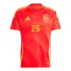 Spanien Pedri 26 Heimtrikot Euro 2024 für Herren