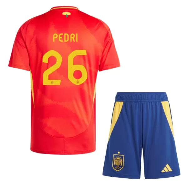 Spanien Pedri 26 Heimtrikot Euro 2024 für Kinder