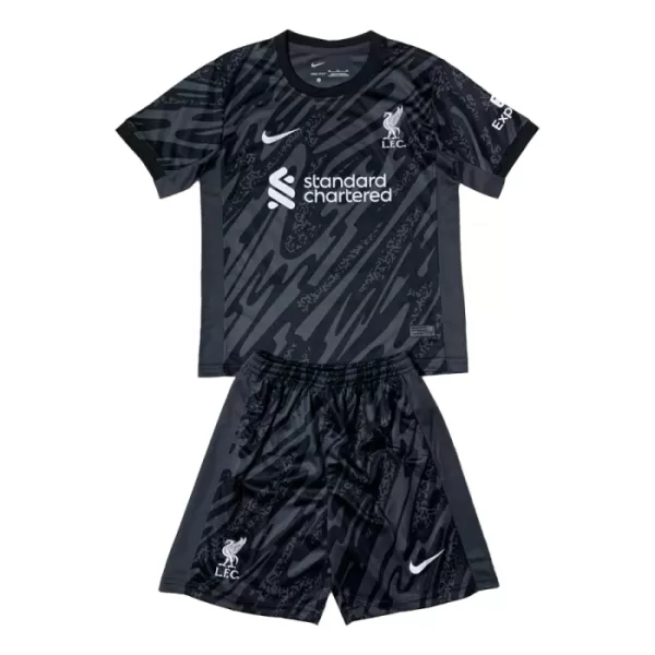 Liverpool Torwart Trikot 24/25 für Kinder Schwarz