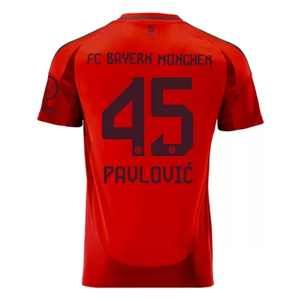 FC Bayern München Aleksandar Pavlovic 45 Heimtrikot 24/25 für Herren