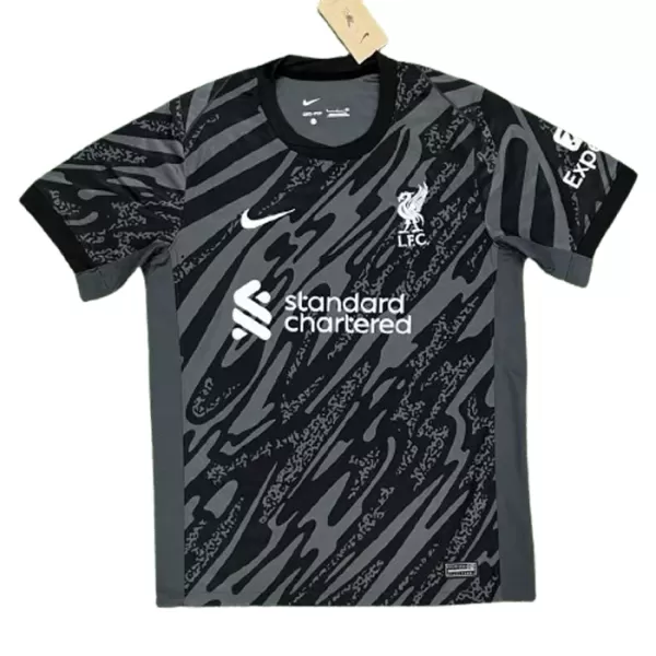 Liverpool Torwart Trikot 24/25 für Herren Schwarz