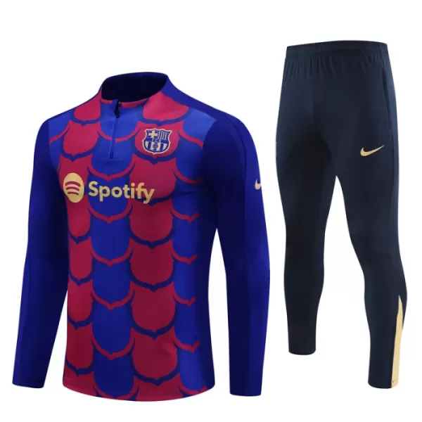 Barcelona Trainingspullover-Set 24/25 für Herren Blau