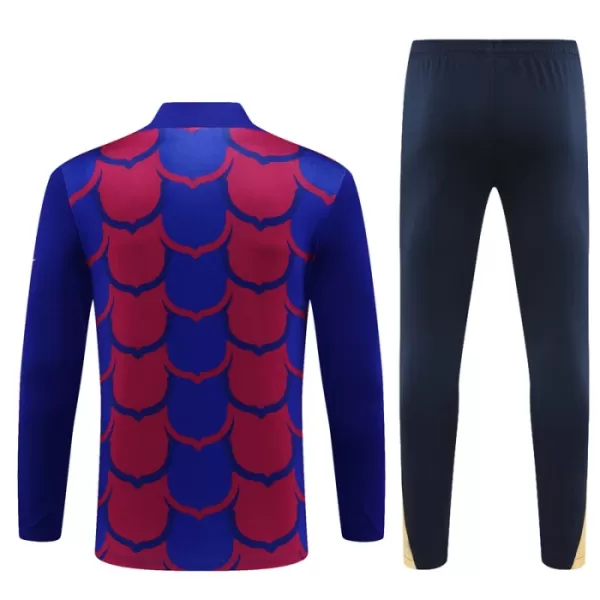 Barcelona Trainingspullover-Set 24/25 für Kinder Blau