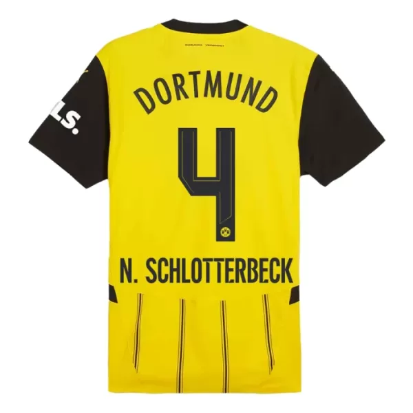 Borussia Dortmund Nico Schlotterbeck 4 Heimtrikot 24/25 für Kinder