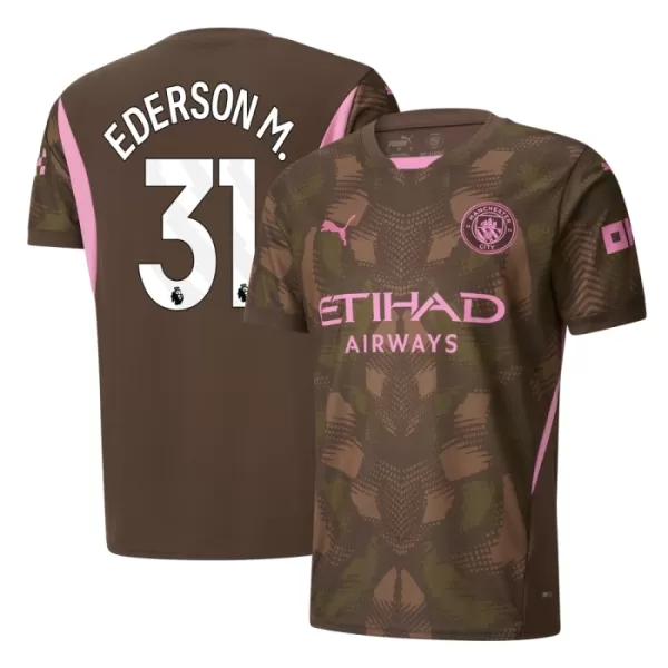 Manchester City Ederson Moraes 31 Torwart Heimtrikot 24/25 für Herren