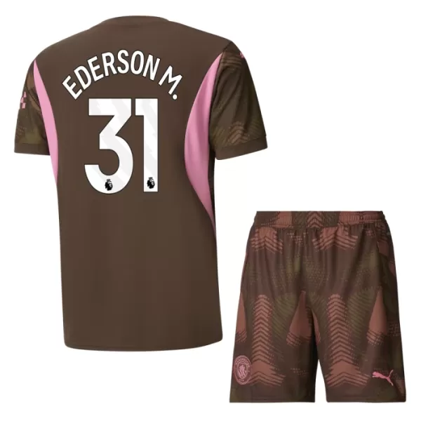 Manchester City Ederson Moraes 31 Torwart Heimtrikot 24/25 für Kinder