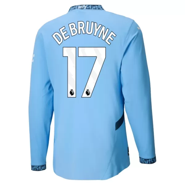 Manchester City Kevin De Bruyne 17 Heimtrikot 24/25 Langarm für Herren