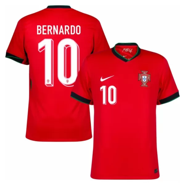 Portugal Bernardo Silva 10 Heimtrikot Euro 2024 für Herren