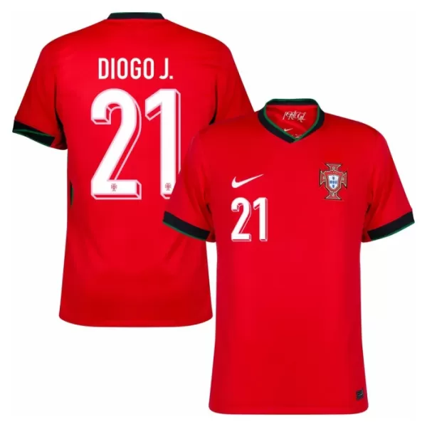 Portugal Diogo Jota 21 Heimtrikot Euro 2024 für Herren