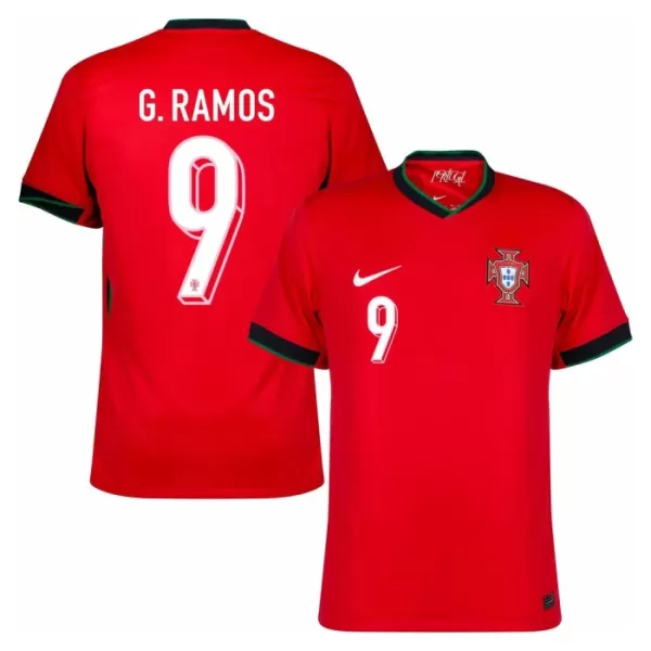 Portugal G. Ramos 9 Heimtrikot Euro 2024 für Herren