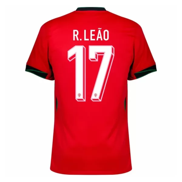 Portugal Rafael Leão 17 Heimtrikot Euro 2024 für Herren