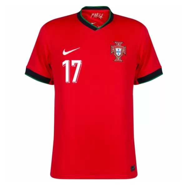 Portugal Rafael Leão 17 Heimtrikot Euro 2024 für Herren