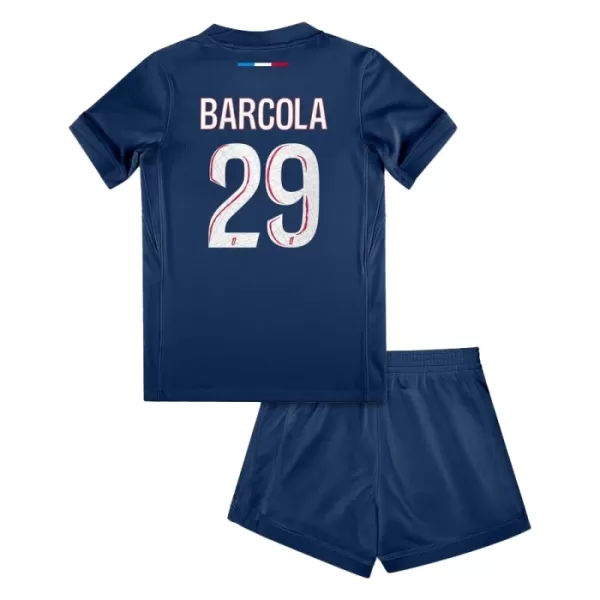 Paris Saint-Germain Bradley Barcola 29 Heimtrikot 24/25 für Kinder